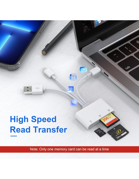 Lector de Tarjetas 3 en 1 Bawanfa Plus para iPhone y Android Lector de Tarjetas 3 en 1 Bawanfa Plus para iPhone y Android