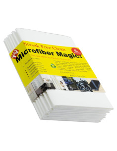 Paño de limpieza de microfibra AERAI GROUP 6 unidades sin rayas