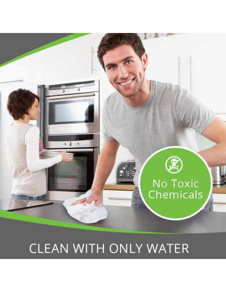 Paño de limpieza de microfibra AERAI GROUP 6 unidades sin rayas