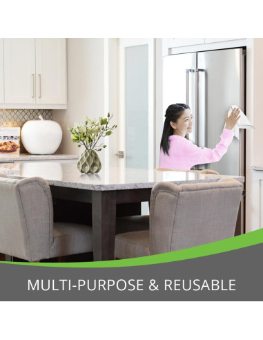 Paño de limpieza de microfibra AERAI GROUP 6 unidades sin rayas