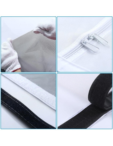 Puerta de Pantalla para Gatos PINVNBY 99x208 cm Doble Cremallera