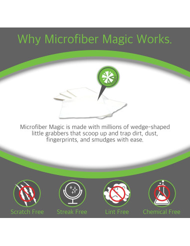 Paño de limpieza de microfibra AERAI GROUP 6 unidades sin rayas