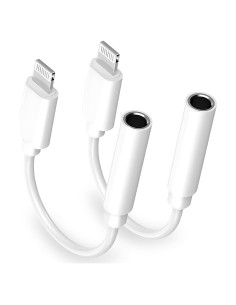 Adaptador de Auriculares Lightning a 3.5 mm Apple - 2 Piezas