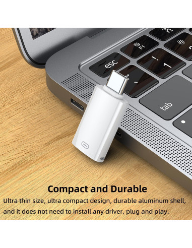 Adaptador de Audio USB C a Lightning Jadebones con Carga Rápida