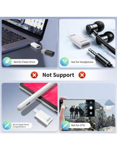 Adaptador Lightning a USB C TiMOVO - Carga Rápida 35W - 2 Pcs 2