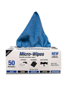 Paños de Microfibra Eurow 200GSM 50-Pack 30x30cm Azul