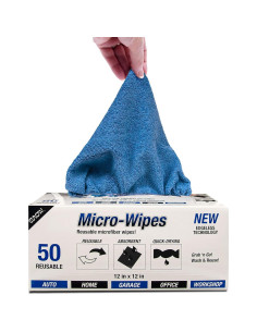 Paños de Microfibra Eurow 200GSM 50-Pack 30x30cm Azul 2