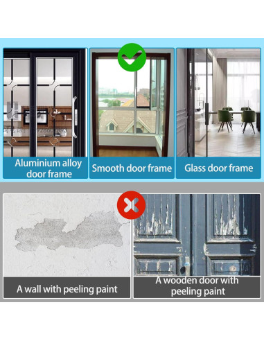 Puerta de Pantalla para Gatos PINVNBY 99x208 cm Doble Cremallera