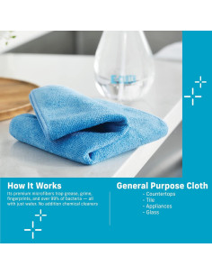 Paño de Microfibra E-Cloth Naranja 15x15 cm Reutilizable 2