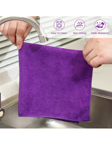 Paño de limpieza de microfibra GREEN POMELO - 12 unidades 40x40 cm