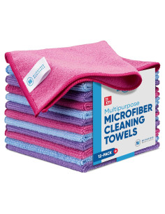 Paño de limpieza de microfibra Microfiber Wholesale - 12 unidades
