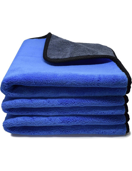 Toallas de Microfibra Kemes 3 Piezas 30x30 cm Limpieza Auto