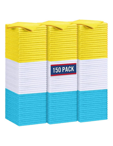 Paño de limpieza de microfibra GLIMGLINT, 150 unidades 35.56x30.48cm