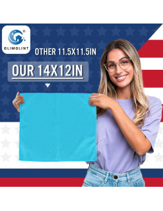 Paño de limpieza de microfibra GLIMGLINT, 150 unidades 35.56x30.48cm 2