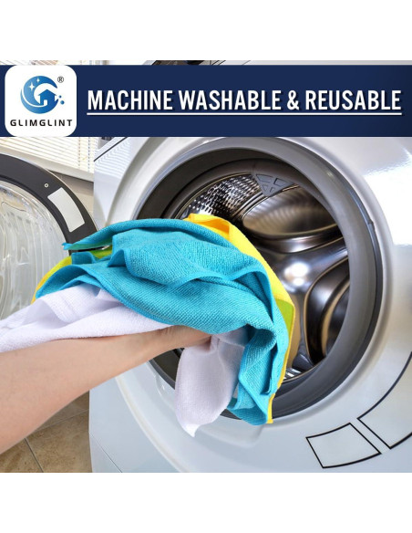 Paño de limpieza de microfibra GLIMGLINT, 150 unidades 35.56x30.48cm
