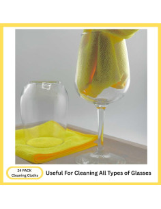 Paño de Microfibra Cleanex 29.2x29.2cm Amarillo Paquete 24 2