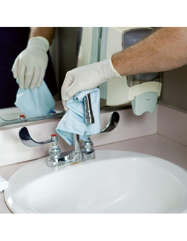 Paño de Microfibra Rubbermaid 40x40 cm Azul - Limpieza Vidrios