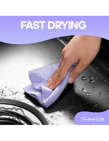 Paño de Microfibra Fantasticlean 60 Unidades 20x20cm Lavable