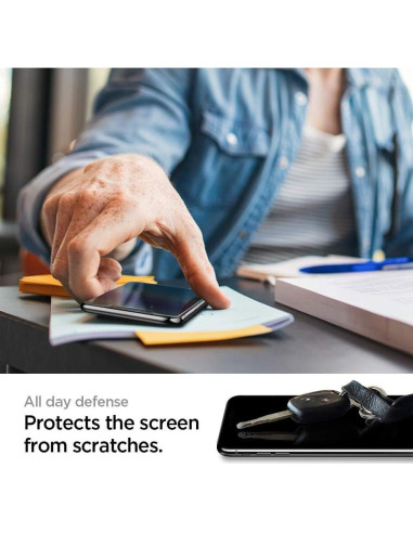 Protector de Pantalla Vidrio Templado Spigen GlasTR EZ FIT iPhone 11 Pro/XS/X