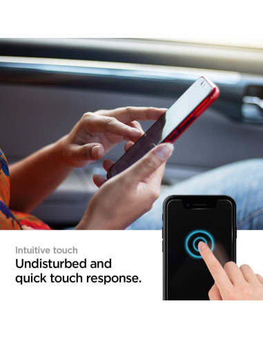 Protector de Pantalla Vidrio Templado Spigen GlasTR EZ FIT iPhone 11 Pro/XS/X