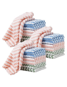 Paquete de 21 Paños de Microfibra MISSJOJIAY 25.4 cm - Absorbentes