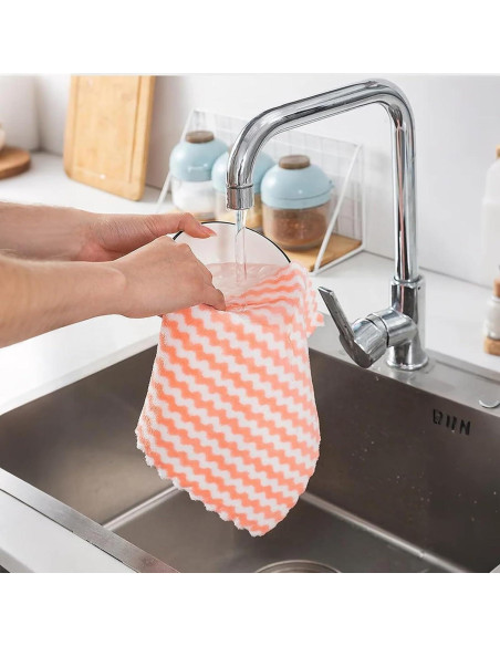 Paquete de 21 Paños de Microfibra MISSJOJIAY 25.4 cm - Absorbentes