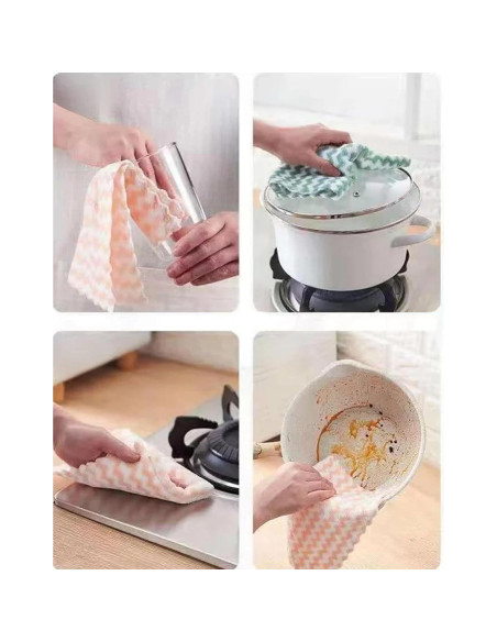 Paquete de 21 Paños de Microfibra MISSJOJIAY 25.4 cm - Absorbentes