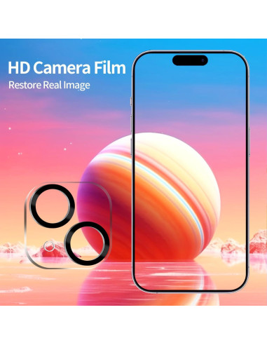 Protector de Pantalla Privado Pehael para iPhone 15 - 4 Piezas