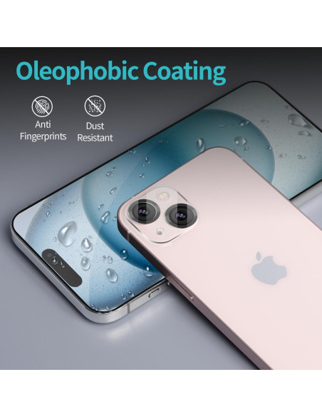 Protector de Pantalla Privado Pehael para iPhone 15 - 4 Piezas