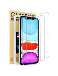 Protector de Pantalla Mkeke para iPhone 11/XR 6.1" Vidrio Templado 9H