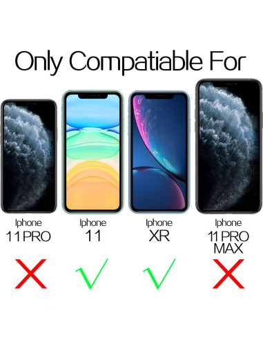 Protector de Pantalla Mkeke para iPhone 11/XR 6.1" Vidrio Templado 9H