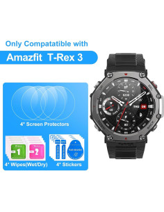 Protector de Pantalla Cristal Templado Joeyu para Amazfit T-Rex 3 2