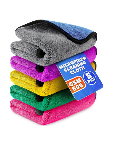 Paños de Limpieza de Microfibra VIKROM 30x30 cm - 5 Pcs