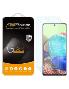 Protector de Pantalla Vidrio Templado Supershieldz para Samsung Galaxy A71 5G - 3 Unidades