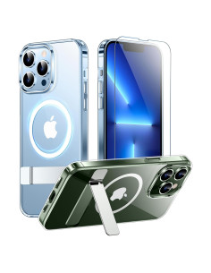 Funda Magnética SPIDERCASE para iPhone 13 Pro 6.1" Transparente