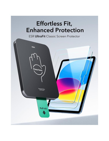 Protector de Pantalla ESR 9H para iPad 11" y 10" 2025/2022