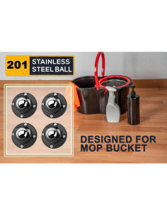 Ruedas Giratorias Secbolt Acero Inoxidable 201 4 Piezas 2