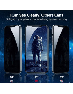 Protector de Pantalla Privado Fotbor para iPhone 12 Pro Max 6.7" 2 Pack 2