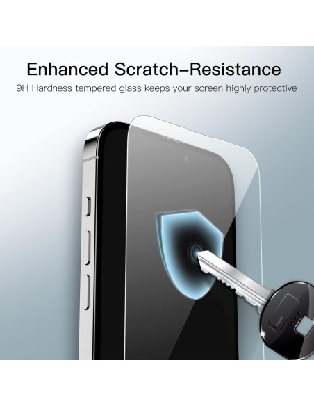 Protector de Pantalla JETech para iPhone 14 Pro Max 6.7" Vidrio Templado 9H Protector de Pantalla JETech para iPhone 14 Pro Max 6.7" Vidrio Templado 9H