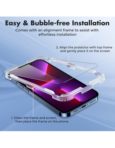 Protector de Pantalla UNBREAKcable para iPhone 14 Plus/13 Pro Max 2-Pack