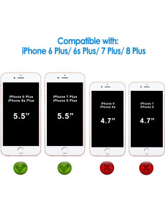 Protector de Pantalla JETech 3-Pack para iPhone 5.5" 2