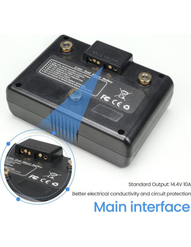 Batería de Montaje Dorado REYTRIC 99Wh 6875mAh con Cargador