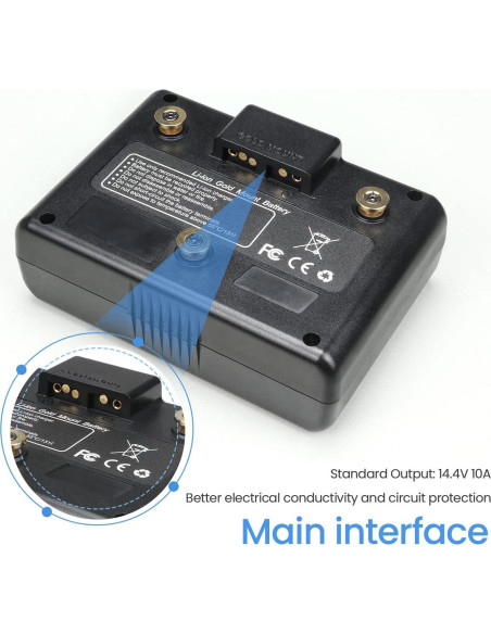 Batería de Montaje Dorado REYTRIC 99Wh 6875mAh con Cargador