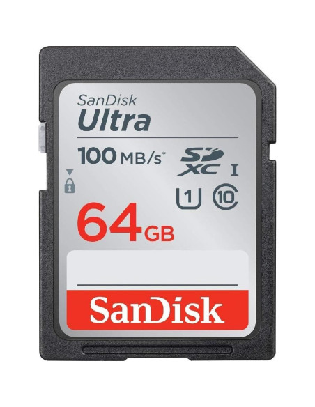 Paquete de 10 Tarjetas SD SanDisk Ultra 64GB UHS-I Clase 10