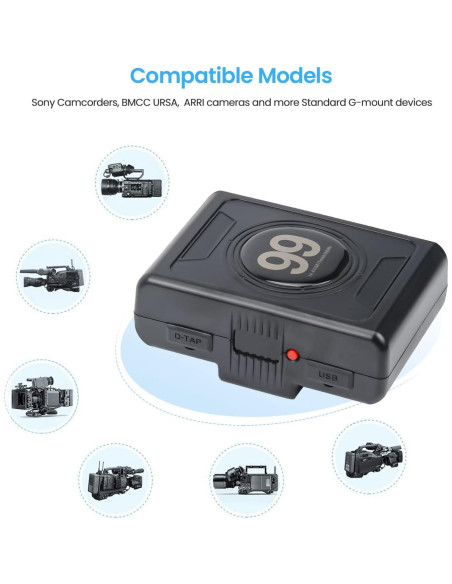 Batería de Montaje Dorado REYTRIC 99Wh 6875mAh con Cargador