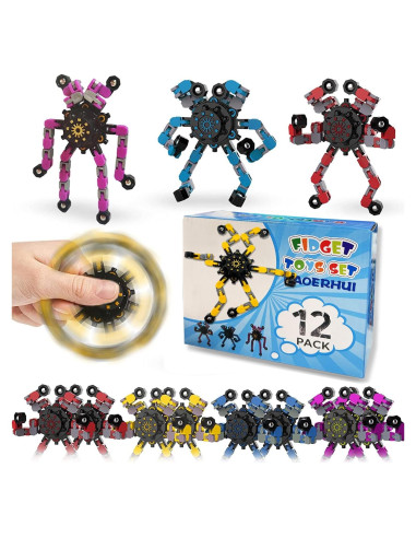 Paquete de 12 Juguetes Sensoriales Antiestrés BAOERHUI