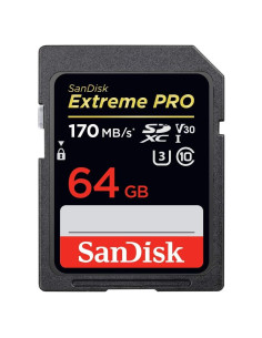Tarjeta SD SanDisk 64GB Extreme PRO UHS-I 4K UHD 170MB/s