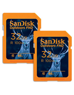 Tarjeta SD SanDisk 32GB 2-Pack UHS-I para Cámaras de Sendero