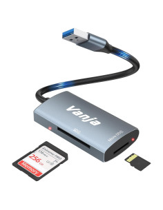 Lector de Tarjeta SD Vanja USB 3.0 2 en 1 para SD y MicroSD