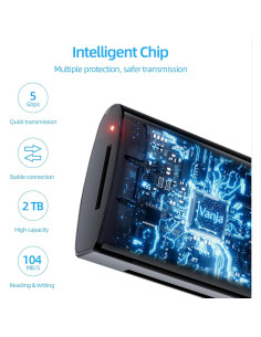 Lector de Tarjeta SD Vanja USB 3.0 2 en 1 para SD y MicroSD 2